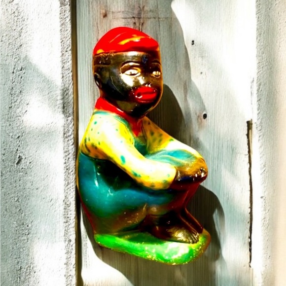 African American Child Chalk-ware Statue